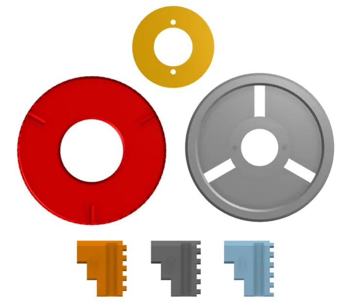 Đầu kẹp ba chấu đa năng cho máy tiện (Lathe Chuck) - Tự in 3D - Image 2