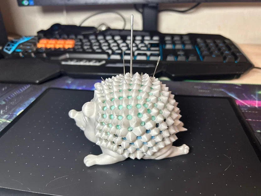 Mô hình nhím cắm kim khâu 3D (Hedgehog Needle Organizer) dễ thương - Image 2