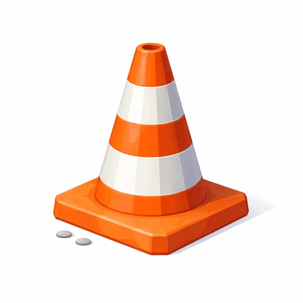 Mô hình cọc tiêu giao thông Low Poly 3D ấn tượng - Image 1