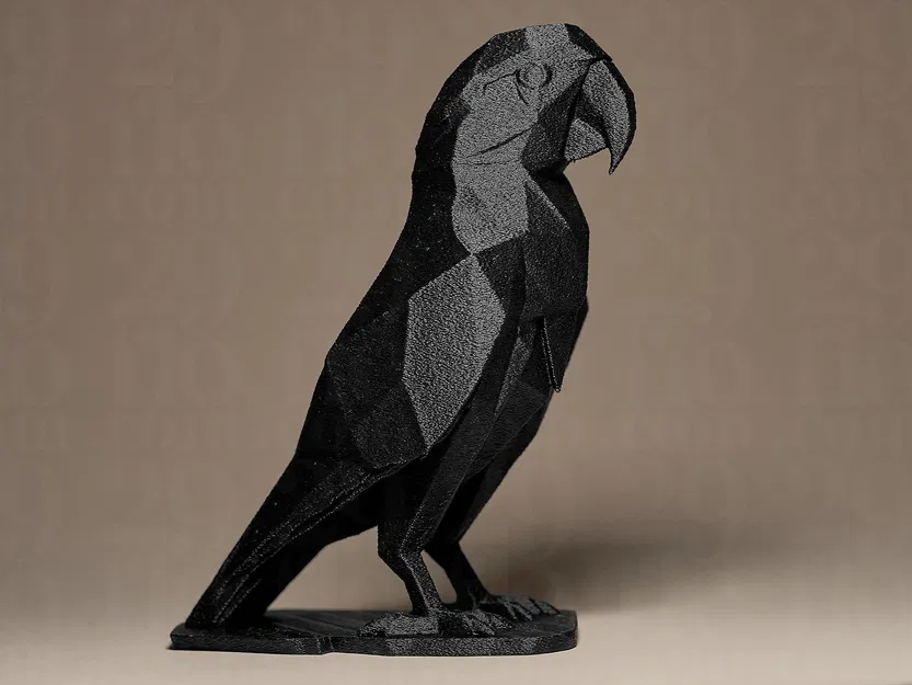 Tượng Vẹt Hình Học (Geometric PARROT Figurine) - Image 1