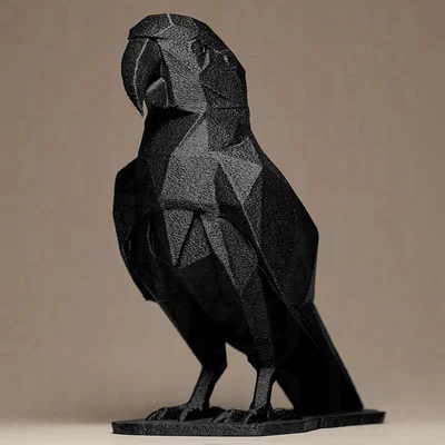 Tượng Vẹt Hình Học (Geometric PARROT Figurine)