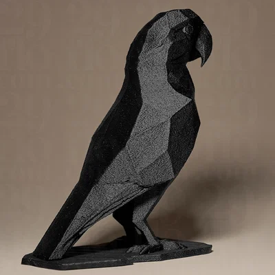 Tượng Vẹt Hình Học (Geometric PARROT Figurine)