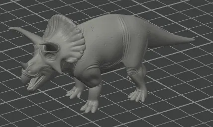 Mô hình khủng long ba sừng Triceratops sắc nét để in 3D - Image 1