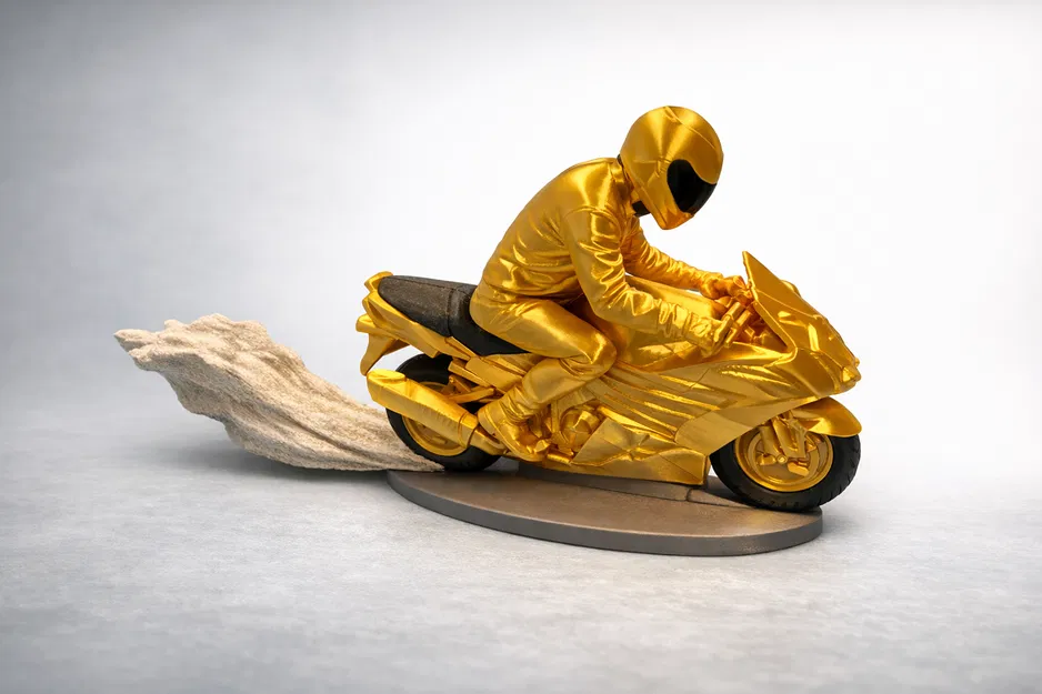 Biker Tăng Tốc Trong Đám Bụi Mù (Đa Sắc) - Image 1