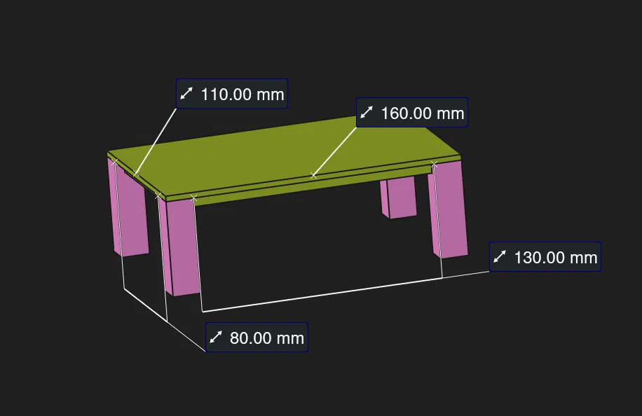Mô hình bàn mini 3D cho Apple TV và phụ kiện gọn gàng - Image 1
