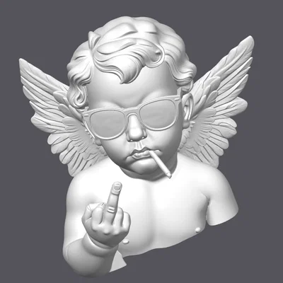 Mô hình 3D Thiên thần đeo kính râm (Angel with Sunglasses) cực ngầu