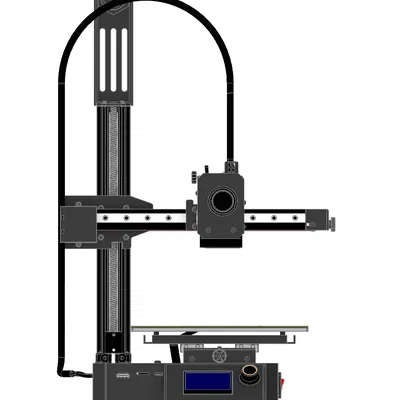 Mô hình CAD cho máy in 3D Kingroon KP3S Pro V2