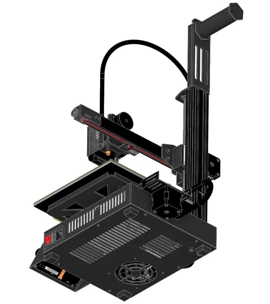 Mô hình CAD cho máy in 3D Kingroon KP3S Pro V2 - Image 2