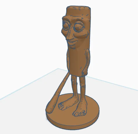 Mô hình 3D nhân vật Tung Sahur kèm chân đế cực độc đáo - Image 2