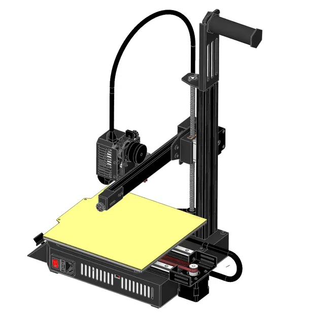 Mô hình CAD cho máy in 3D Kingroon KP3S Pro V2 - Image 4