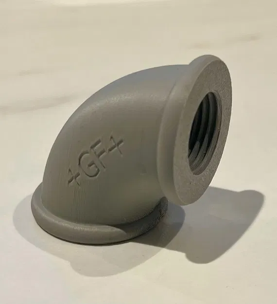 Mẫu in 3D Co nối ống 90 độ 1/2 inch chuẩn kỹ thuật - Image 1