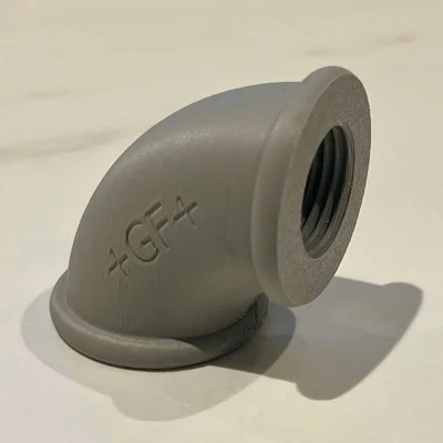 Mẫu in 3D Co nối ống 90 độ 1/2 inch chuẩn kỹ thuật