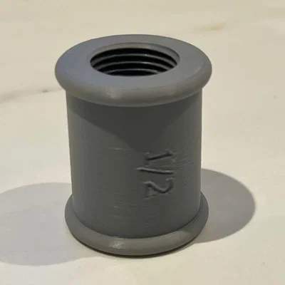 Khớp nối ống ren 1/2 inch BSP chất lượng cao (File in 3D)