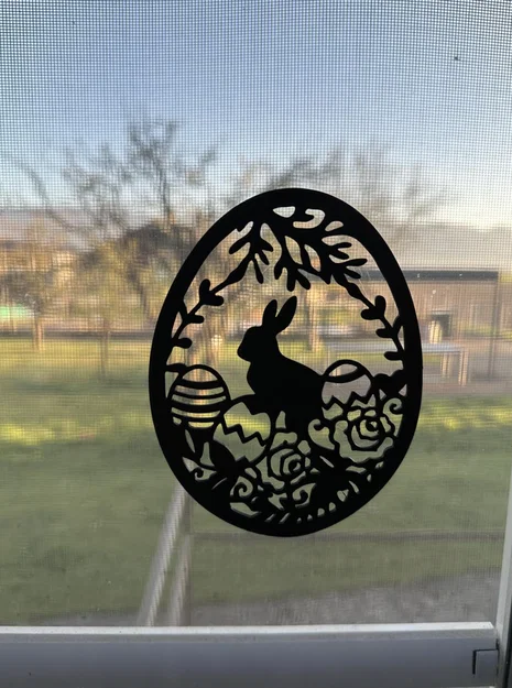 Trang trí Phục Sinh hình chú thỏ và trứng (Easter decoration) - Image 1