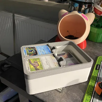 Khay in 3D đựng thẻ bài Pokémon tiện lợi cho hộp kim loại