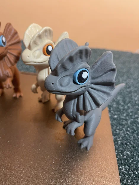 Dilophosaurus "Cresty" Dễ Thương – PHIÊN BẢN HOẠT HÌNH (Không cần AMS) - Image 1
