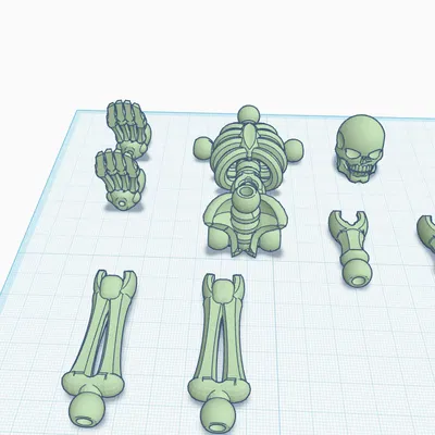 Mô hình bộ xương người cử động linh hoạt (Skeleton) in 3D