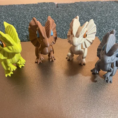 Dilophosaurus "Cresty" Dễ Thương – PHIÊN BẢN HOẠT HÌNH (Không cần AMS)