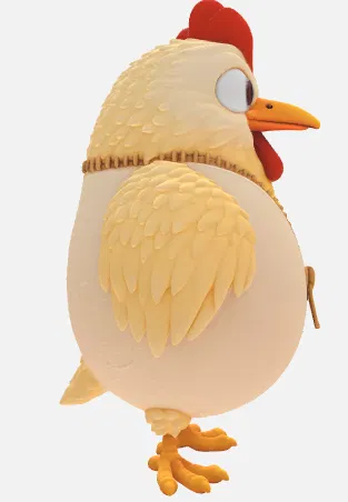 Chú gà con trong vỏ trứng có khóa kéo - Image 5