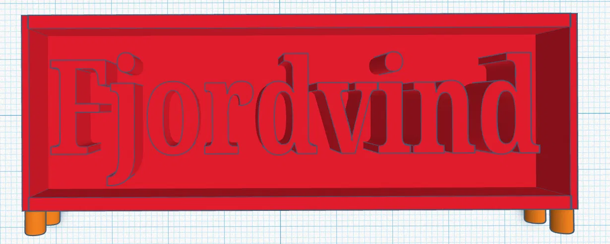 Bảng tên trang trí Fjordvind 3D – Mô hình độc đáo cho người hâm mộ - Image 1