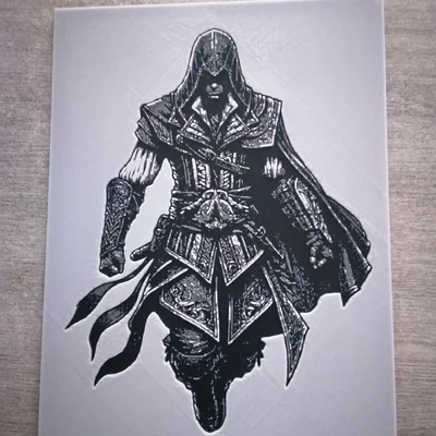 Tranh in 3D Hue Forge Assassin's Creed 2 cực chất cho game thủ