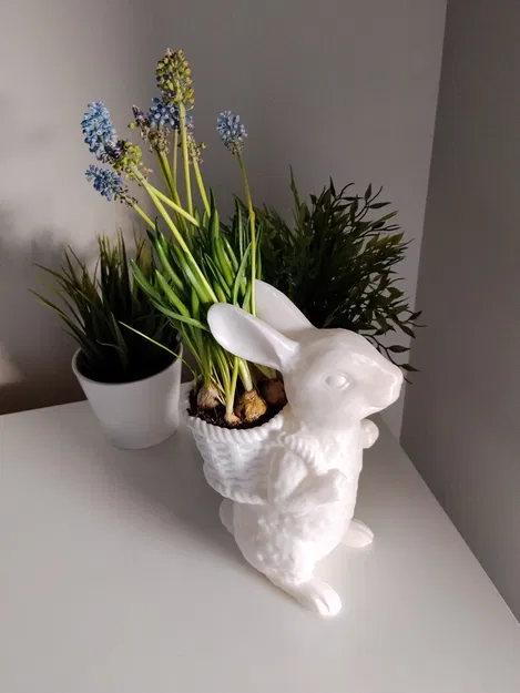 Chậu hoa thỏ Phục Sinh in 3D trang trí nhà cửa cực xinh - Image 2