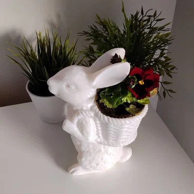 Chậu hoa thỏ Phục Sinh in 3D trang trí nhà cửa cực xinh