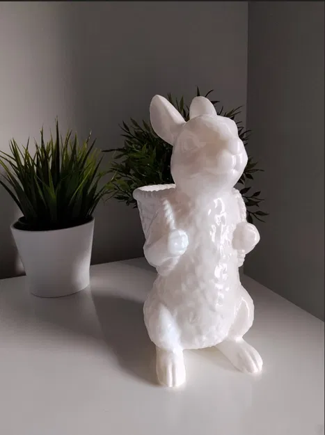 Chậu hoa thỏ Phục Sinh in 3D trang trí nhà cửa cực xinh - Image 7