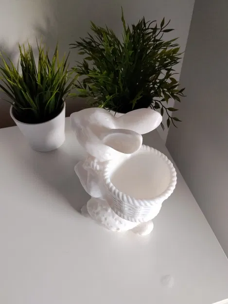 Chậu hoa thỏ Phục Sinh in 3D trang trí nhà cửa cực xinh - Image 8