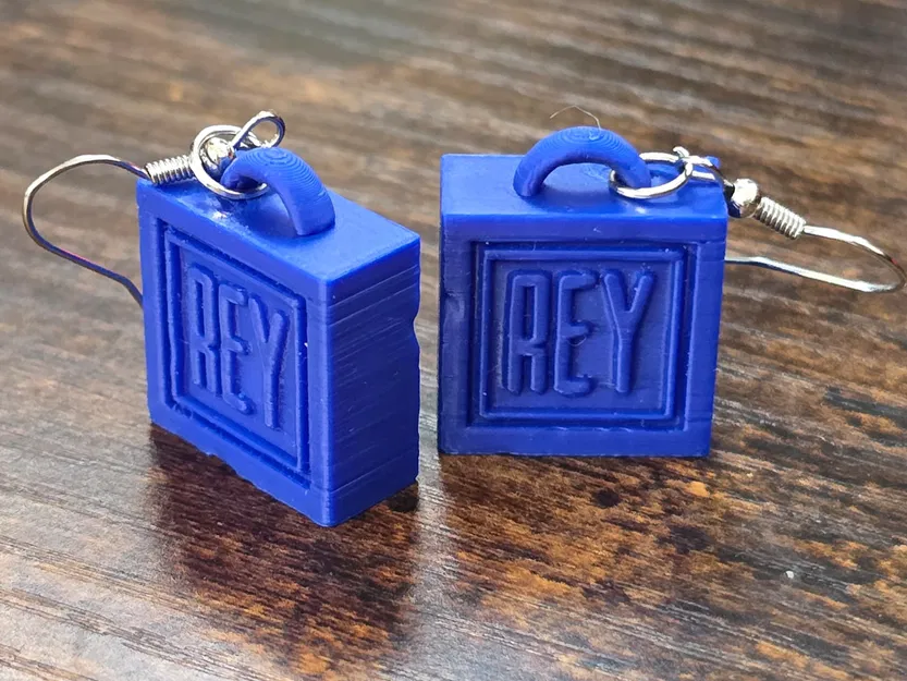 Mô hình 3D bông tai và móc khóa hình bánh xà phòng Jabon Rey độc đáo - Image 3