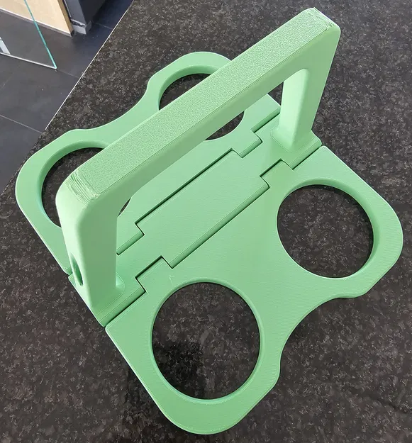 Khay Đựng 4 Ly Có Tay Cầm Gấp Gọn In Liền Khối - Image 4