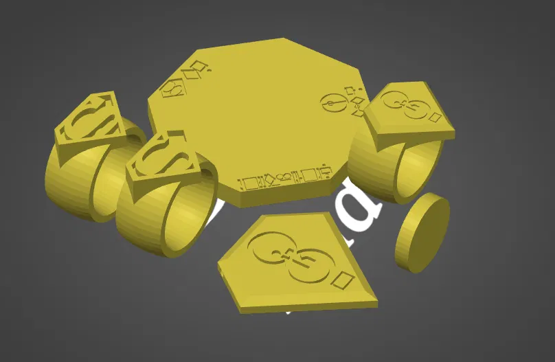 Bộ sưu tập phụ kiện trang sức Superman Smallville (STL) - Image 1