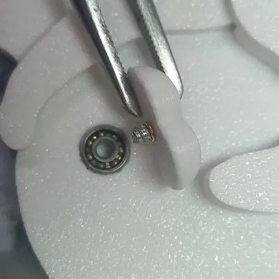 Mô hình chú mèo đang chơi với những quả bóng