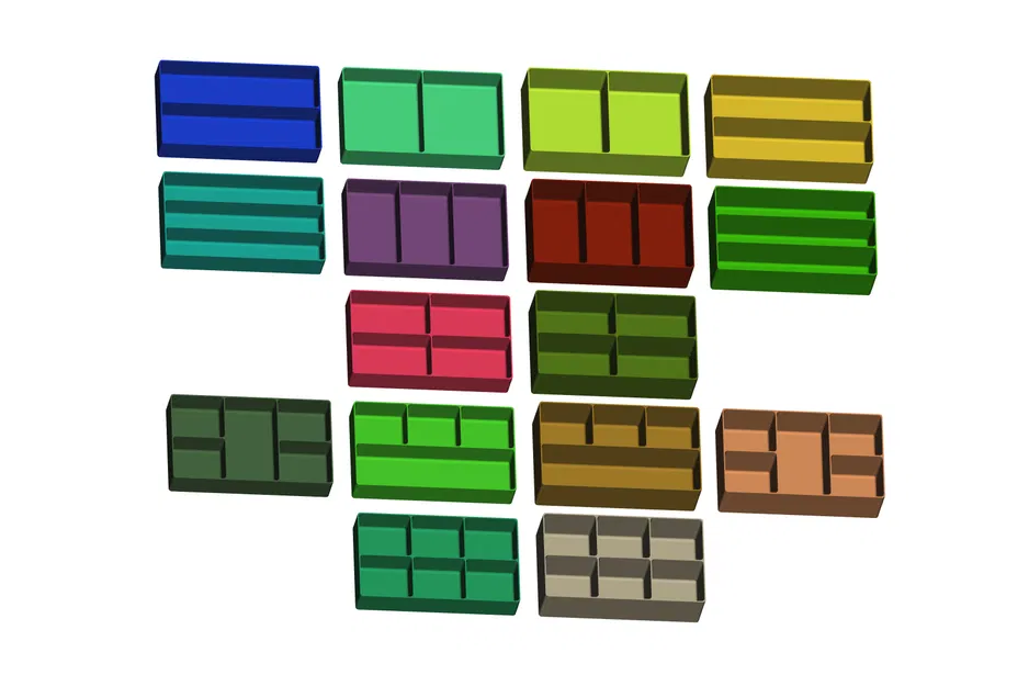 Bộ sưu tập hộp đựng linh kiện 16 ngăn (2 độ cao) - Tương thích khay Aldi - Image 2