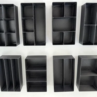 Bộ sưu tập hộp đựng linh kiện 16 ngăn (2 độ cao) - Tương thích khay Aldi