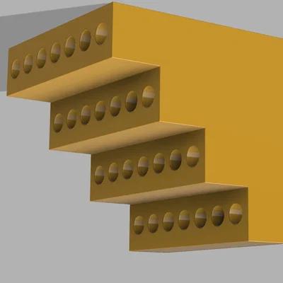 Giá đỡ bút 4 tầng trưng bày 3D in ấn - Phụ kiện trưng bày chuyên nghiệp