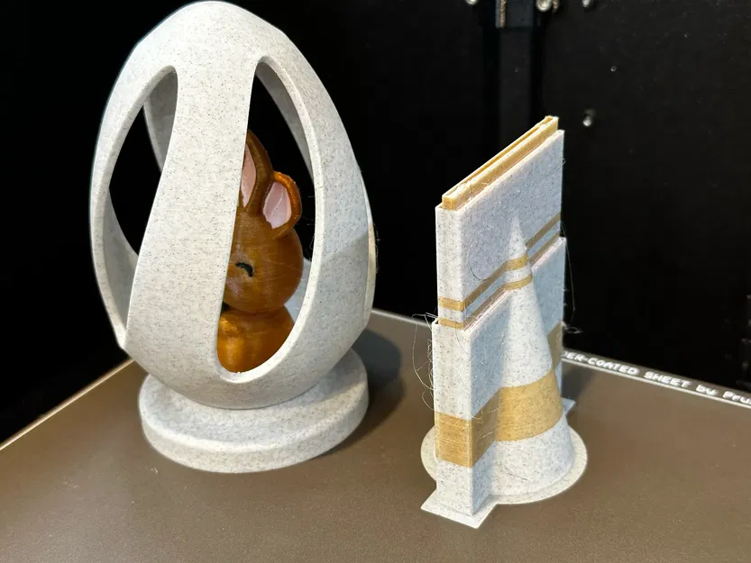 Mô hình 3D trứng Phục sinh với chú thỏ đáng yêu (Easter Egg Bunny) - Image 2