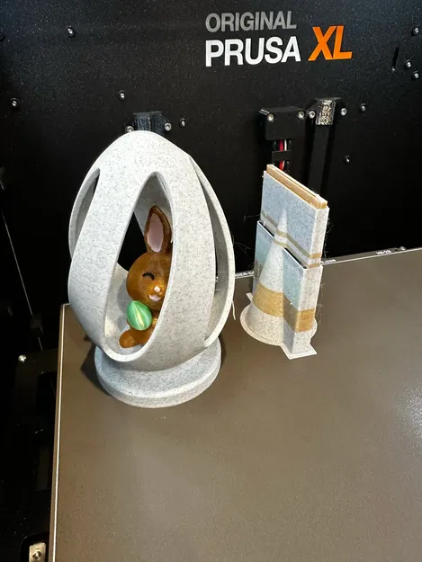 Mô hình 3D trứng Phục sinh với chú thỏ đáng yêu (Easter Egg Bunny) - Image 3