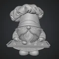 Mô hình chú lùn Cookie Gnome làm bánh 3D đáng yêu - Thumbnail 1