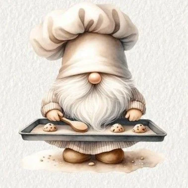 Mô hình chú lùn Cookie Gnome làm bánh 3D đáng yêu