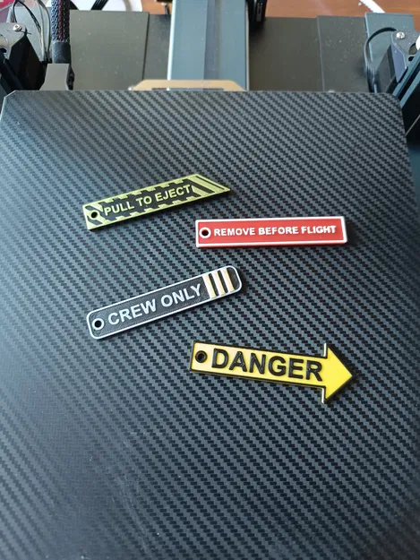 Bộ móc khóa hàng không 3D in tại nhà phong cách ấn tượng - Image 1