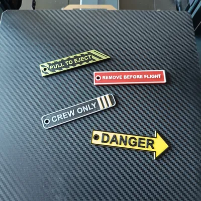 Bộ móc khóa hàng không 3D in tại nhà phong cách ấn tượng