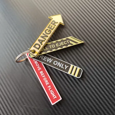 Bộ móc khóa hàng không 3D in tại nhà phong cách ấn tượng