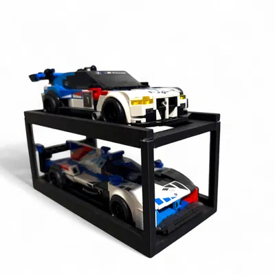 Kệ Trưng Bày 2 Tầng Cho Mô Hình LEGO Speed Champions