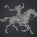Mô hình chiến binh cưỡi ngựa 3D tinh xảo - Desert Warrior - Thumbnail 1