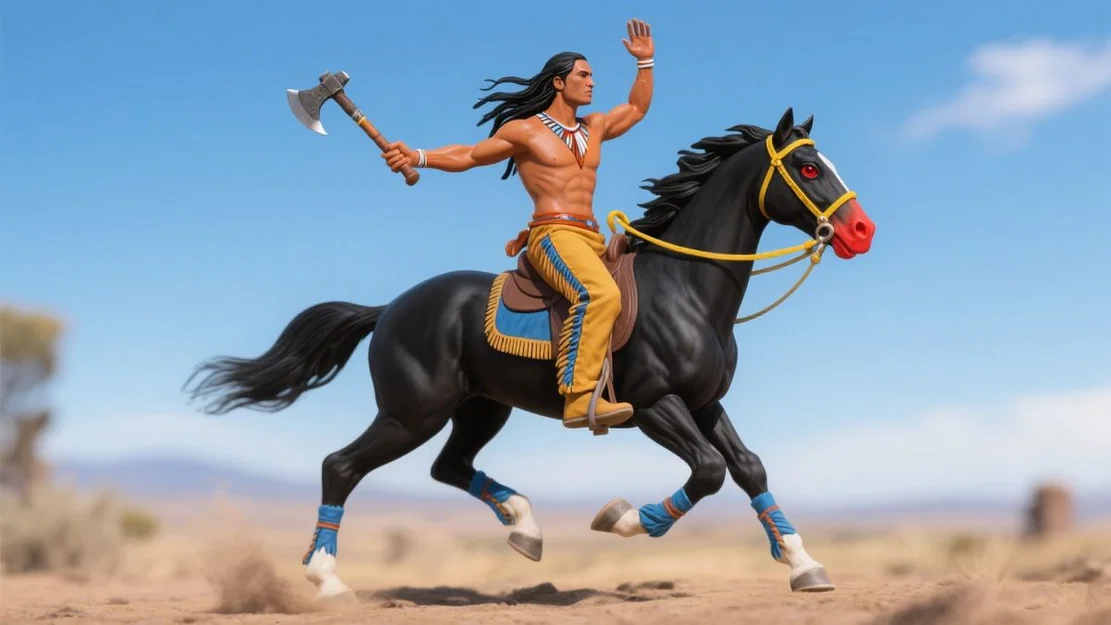 Mô hình chiến binh cưỡi ngựa 3D tinh xảo - Desert Warrior - Image 2