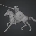 Mô hình chiến binh Hung Nô xung trận (Hunn Charge) in 3D chi tiết - Thumbnail 1
