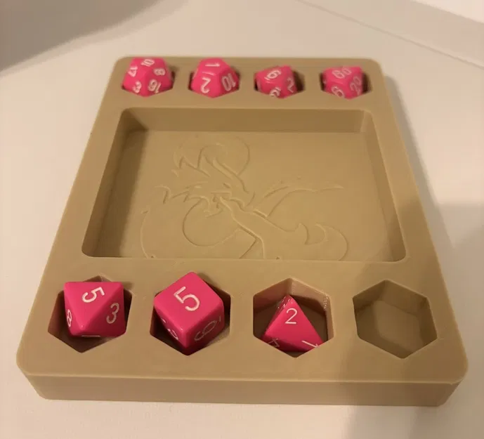 Khay Đựng Xúc Xắc 3D Thiết Kế Gọn Gàng Cho TTRPG - Image 1