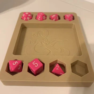 Khay Đựng Xúc Xắc 3D Thiết Kế Gọn Gàng Cho TTRPG