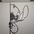 Mô hình trang trí Stitch 3D gắn tường, cửa siêu đáng yêu - Thumbnail 2